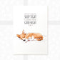Corgi Dog Nursery Print "Sweet Dreams Sleep Tight"
