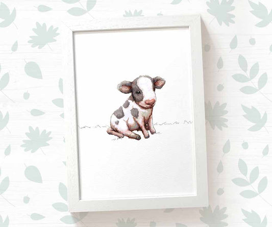 Cow Farm Animal Nursery Print
