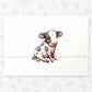 Cow Farm Animal Nursery Print