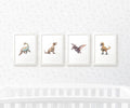 Dinosaur Nursery Prints Set of 4