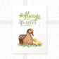 Mother with baby mallard duck art print
