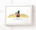Personalised Mallard Duck Best Teacher Print