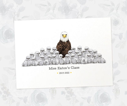 Personalised Amazing Teacher Gifts Homemade Ideas Nursery Thank You Presents Headteacher Retirement Eagle Custom Animal Prints
