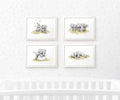 Elephant Nursery Prints Set of 4