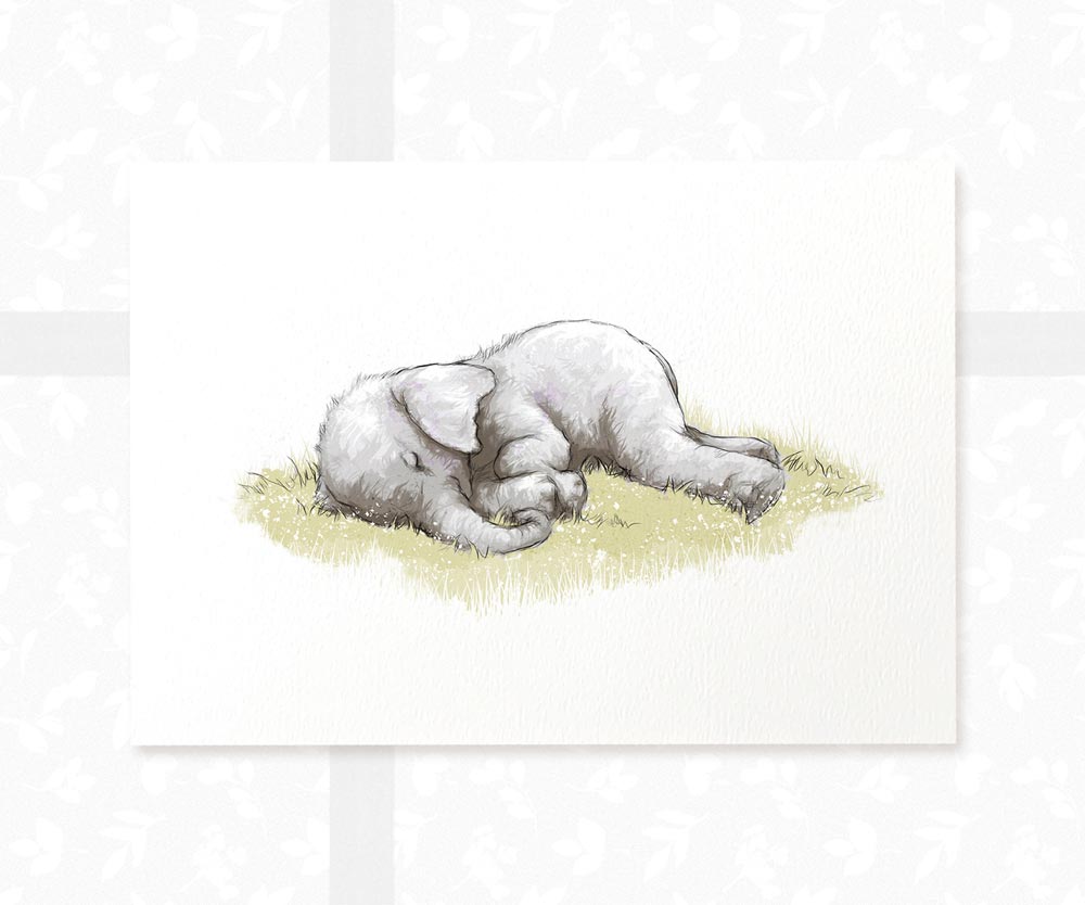 Elephant Nursery Prints New Baby Shower Christening Gift ideas Gender Neutral Wall Art Set Newborn Playroom