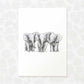 Safari Nursery Prints Triplet New Baby Shower Gift Ideas Elephant Animal Wall Art Set Playroom Decor