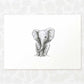 Safari Nursery Prints New Baby Shower Gift Boy Girl Elephant Animal Wall Art Set Playroom Decor