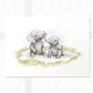 Safari Nursery Prints New Baby Shower Gift Elephant Boy Girl Wall Art Childrens First Birthday Present
