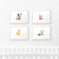 Farm Animal Nursery Prints New Baby Shower Gift Boy Girl Wall Art Set Playroom Decor UK