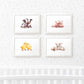 Farm Animal Nursery Prints Twin New Baby Shower Gift Ideas Wall Art Set Playroom Decor UK