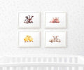 Farm Animals Twin Nursery Prints Set of 4