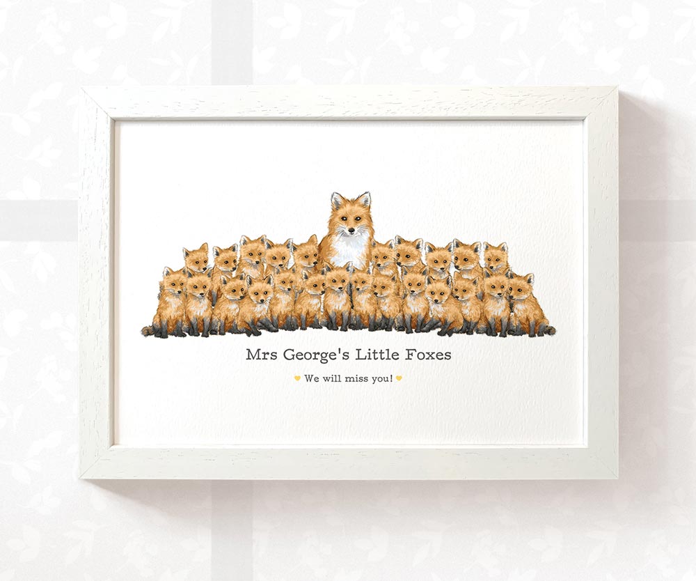 Best Small Gifts For Teachers Farewell End Of Term Leaving Presents Nursery Thank You Fox Prints