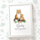 Thank You Personalised Name Gift Animal Prints Fox Wall Art Custom Mothers Day Daughter Love Grandma