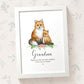 Thank You Personalised Name Gift Animal Prints Fox Wall Art Custom Teacher Mum Best Friend Present