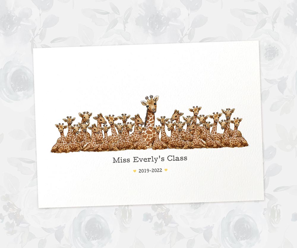 Goodbye Gifts Leaving Preschool Gift Ideas Personalised Giraffe