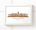Personalised Giraffe Best Teacher Print