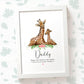 Thank You Personalised Name Gift Animal Prints Giraffe Wall Art Custom Mothers Day Daughter Love Grandma