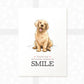 Golden Retriever Smile Print "You're my favourite reason to smile"