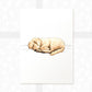 Sleeping Golden Retriever Puppy Dog Print