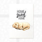 Golden Retriever Sleeping Print "Home Sweet Home"