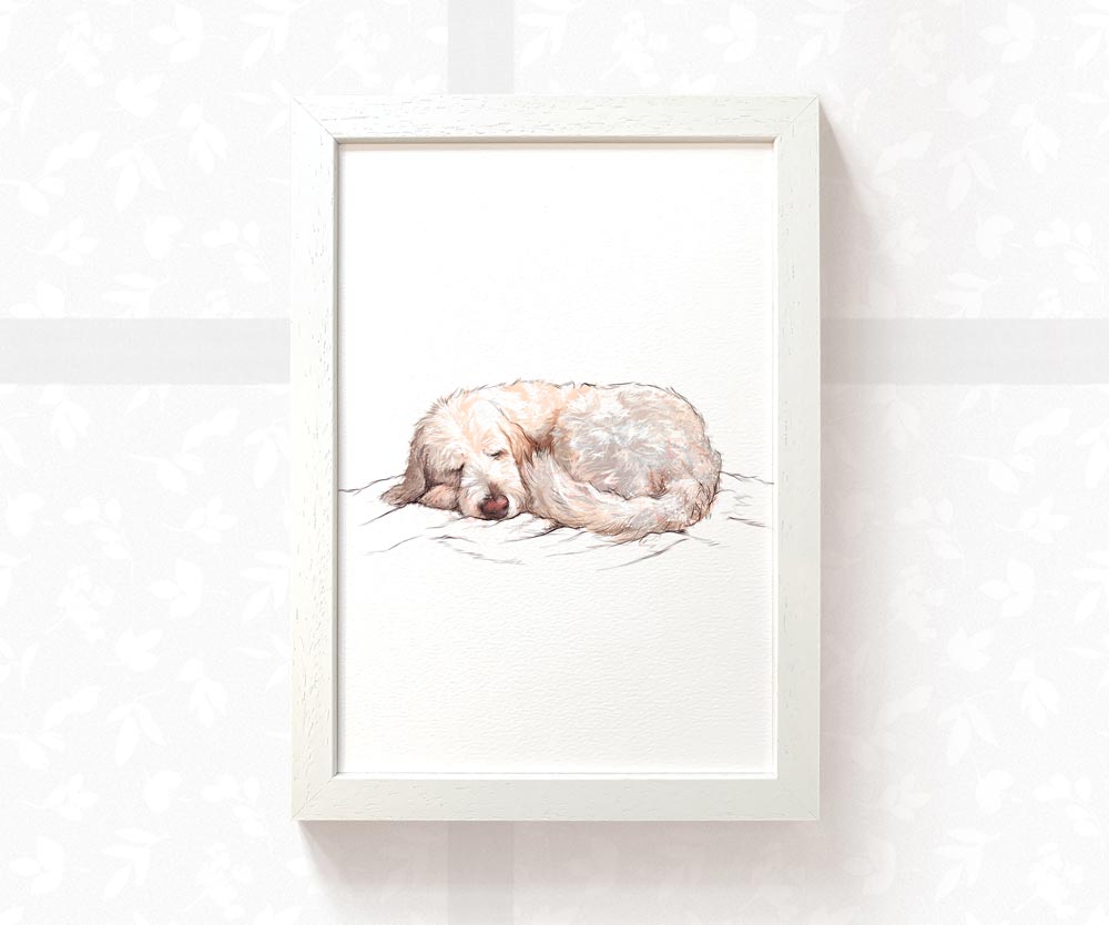 Goldendoodle best sale wall art