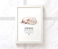 White Goldendoodle Personalised Print