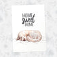 Goldendoodle Sleeping Print "Home Sweet Home"