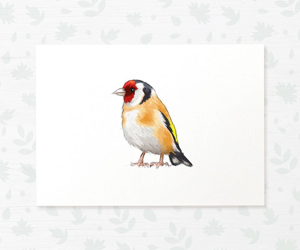 Bird Nursery Prints New Baby Shower Gift Boy Girl Goldfinch Childrens Wall Art Set Playroom Decor