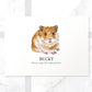 Hamster Decor Poster New Pet Portrait Memorial Loss Christmas Birthday Gift Name Custom Wall Art Print
