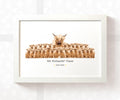 Personalised Highland Cow Best Teacher Print
