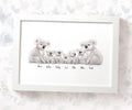 Personalised Koala Family Portrait