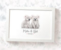 Personalised Koala Wedding Anniversary Print