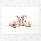 Lambs Farm Animal Nursery Print for Twins