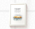Leopard Gecko Print "I sleep so I can dream of you"