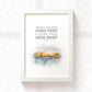 Sleeping Leopard Gecko Nursery Print "Sweet Dreams"