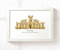 Personalised Lion Best Teacher Print