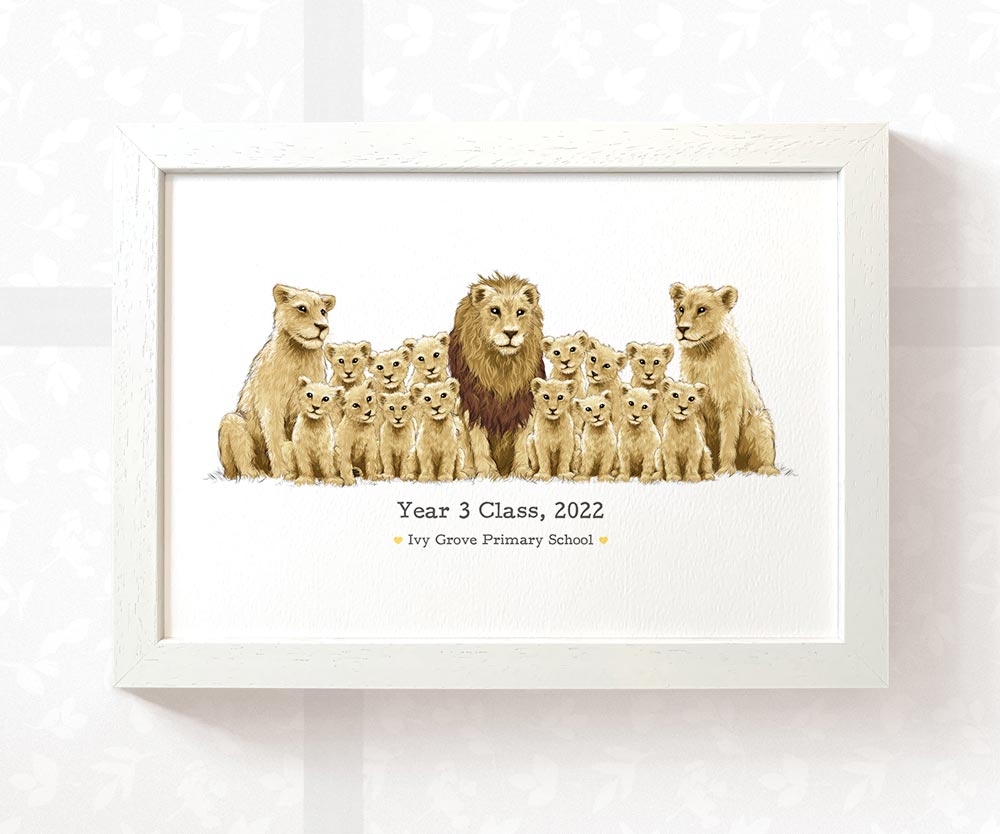 Best Small Gifts For Teachers Farewell End Of Term Leaving Presents Nursery Thank You Lion Prints