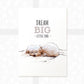 Maltese Dog Nursery Print "Dream Big Little One"