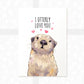 Otter Print "I Otterly Love You"