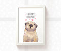 Otter Print "I Otterly Love You"