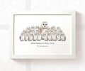Personalised Barn Owl Best Teacher Print