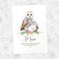 Bird Thank You Personalised Name Gift Prints Owl Wall Art Custom Fathers Day Son Grandad Present