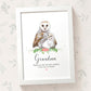 Bird Thank You Personalised Name Gift Prints Owl Wall Art Custom Teacher Mum Best Friend Present