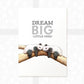 Sleeping Panda Nursery Print for Twins "Dream Big Little Ones"