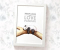 Panda Sleeping Print "Keep calm and love Pandas"