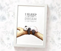 Panda Sleeping Print "I sleep so I can dream of you"