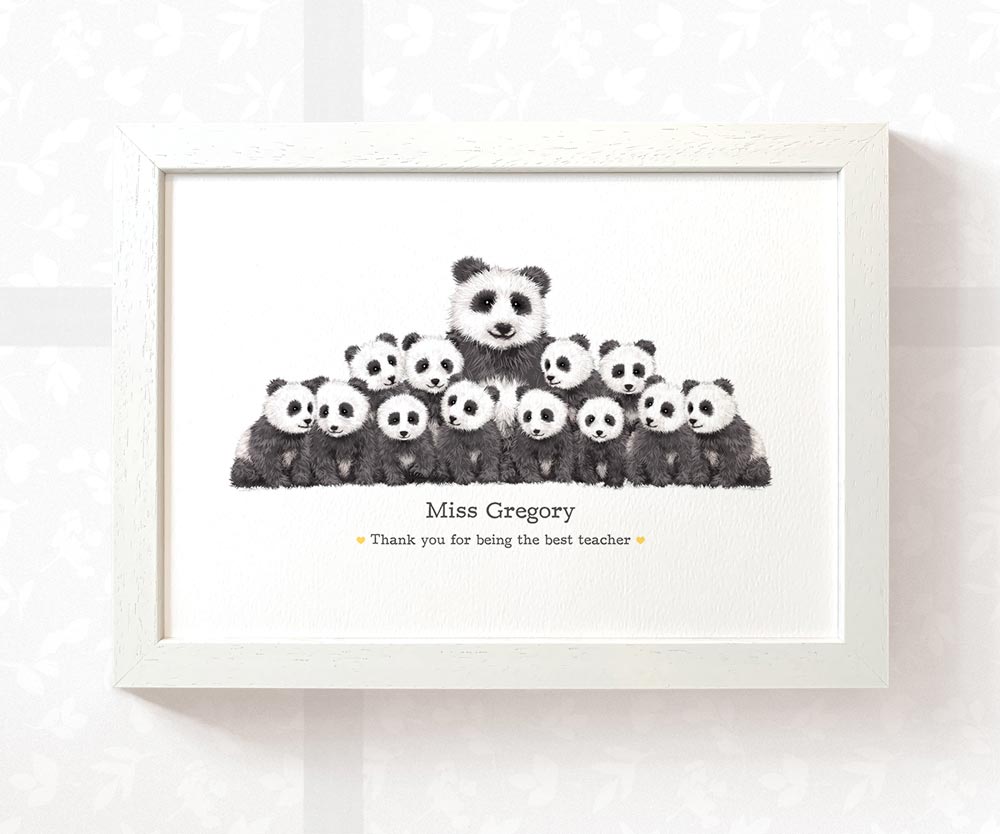 Personalised Gift For Teacher Appreciation Thank You Best Headteacher Presents Panda Custom Prints Meaningful Farewell Ideas