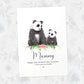Thank You Personalised Name Gift Animal Prints Panda Wall Art Custom Fathers Day Son Grandad Present