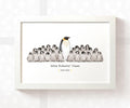 Personalised Penguin Best Teacher Print