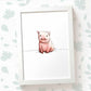 Pig Farm Animal Nursery Print